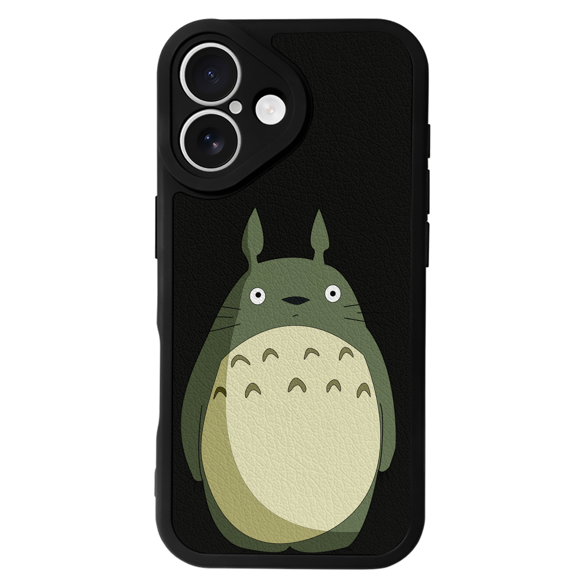 （画像用） となりのトトロ 草壁メイ 草壁サツキ My Neighbor Totoro Satsuki Kusakabe Mei Kusakabe 【iPhone 16シリーズ対応】シリコンスマホケース（レザー調） 材質：シリコン